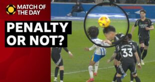 The decision that led to Brighton's penalty against Arsenal