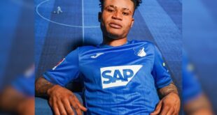 Nigerian striker, Gift Orban joins Hoffenheim from Lyon