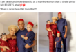 Nigerian woman shows off her husband and children as she takes a dig at women who