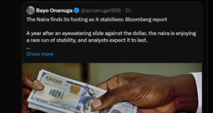 Peter Obi should spread the news ? Bayo Onanuga reacts to report of Naira holding grounds against Dollar