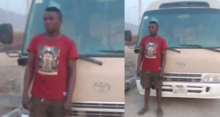 Police arrest suspected thief with stolen bus in Kogi