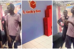 Schoolboy in Lagos buys new iPhone for only N400!