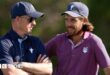 Ryder Cup captain Luke Donald and Tommy Fleetwood chat