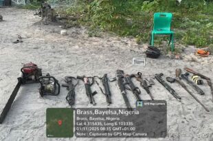 Two suspects arrested as Navy raids pirates and kidnappers? camp in Bayelsa