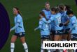 Manchester City's Vivianne Miedema celebrates a goal with her team-mates