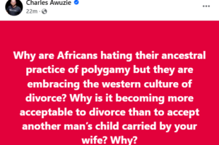 Why is it becoming acceptable to divorce than to embrace polygamy? - Tech entrepreneur, Charles Awuzie asks