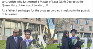 Wike celebrates as his son bags masters degree in Law from UK university