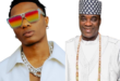 Wizkid joins Wasiu Ayinde on stage, showers him with bundles of naira notes