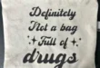 Woman caught with bag full of drugs with a funny label that gave her away