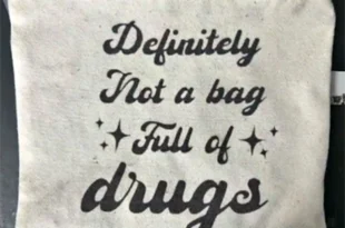 Woman caught with bag full of drugs with a funny label that gave her away