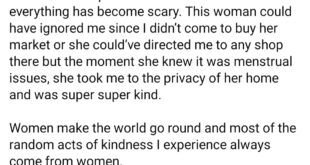 Woman shares act of kindness shown to her by a banana seller when she was travelling and needed a restroom