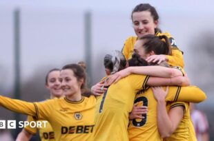 Wolverhampton Wanderers celebrate a goal against Cheltenham