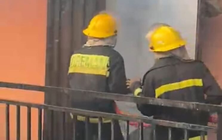 Goods destroyed as fire ravages shops in Ibadan market 